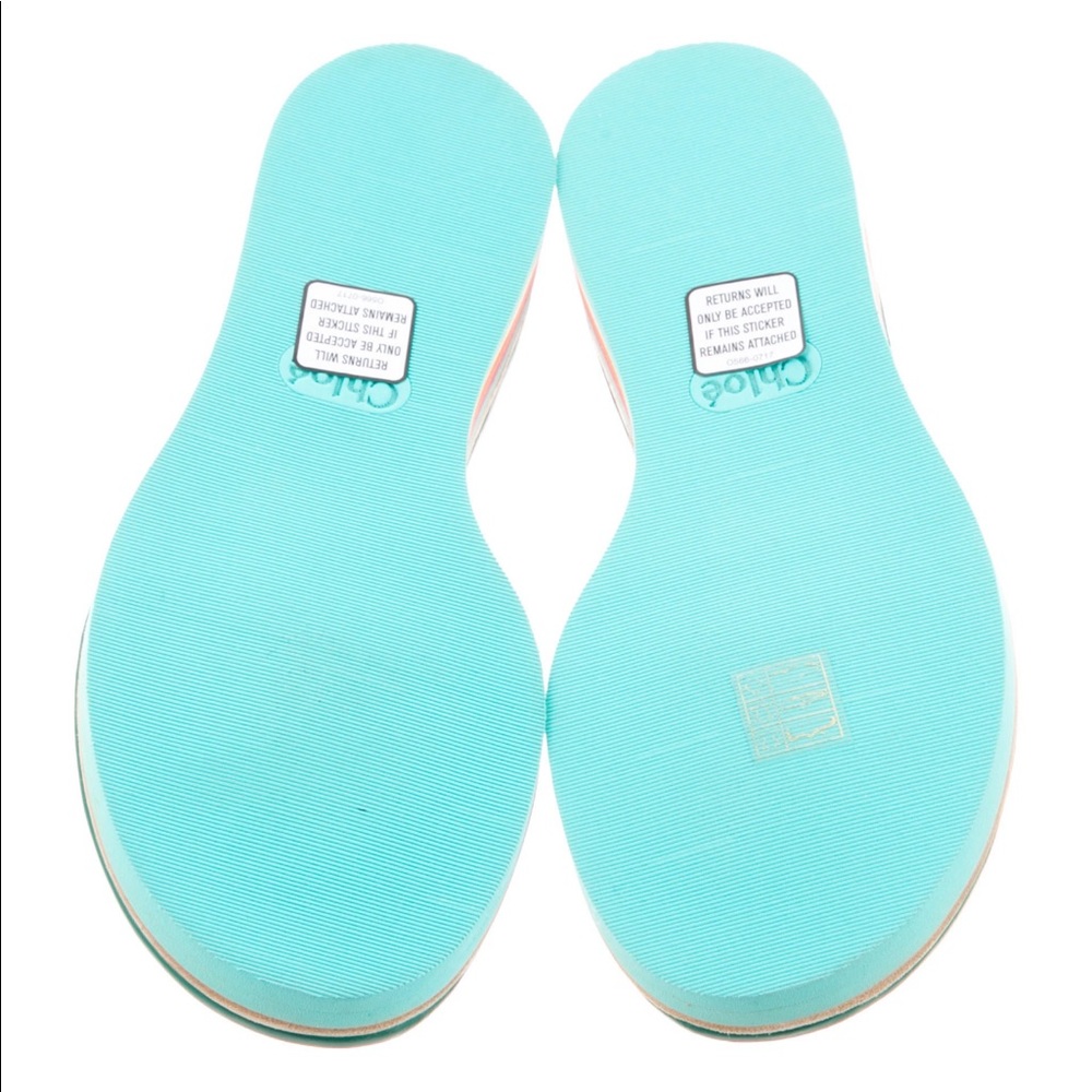 ❌SOLD❌Chloe Dante Sandals rainbow leather 7.5/8 - Picture 5 of 6